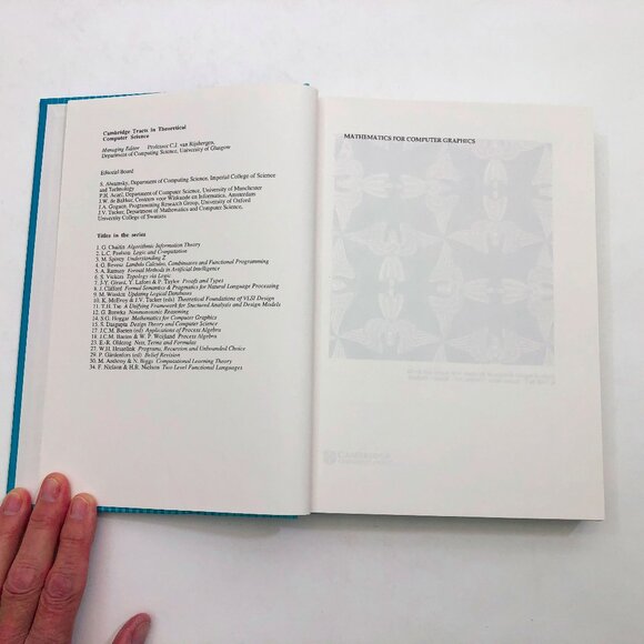 Vintage 1994 Mathematics for Computer Graphics Hardcover S. G. Hoggar - Picture 6 of 10